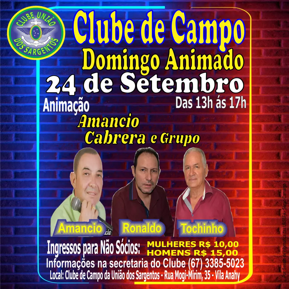 Domingo Animado no Clube de Campo 24/09/2023